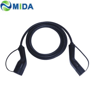 type 2 to type 2 ev charging cable 32A three phases 5m