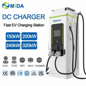 High Efficiency 280kW DC Fast Charger Station with Dynamic Load Sharing for Logistics Trucks