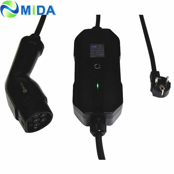 EV portable charging cable Type 2 to schuko