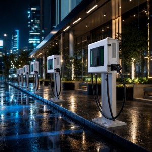 20kW Commercial Wall Mounted DC Fast EV Charger Single Gun CCS1 with Smart Network System