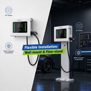 20kW Single Gun DC Wallbox EV Fast Charger Station CCS2 with RFID Card IP54 Outdoor