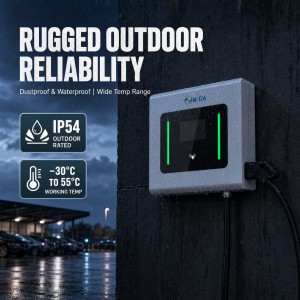MIDA 30kW Smart Commercial Wallbox DC Fast EV Charger Single Gun with 7 Inch Display