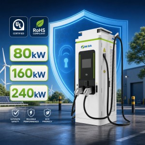 MIDA 400kW Ultra Fast DC EV Charger Station with POS Credit Card Reader and ISO 15118