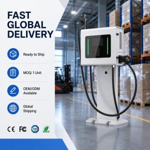 40kW High Power Wall Mounted DC Fast EV Charger Single CCS2 Plug with OCPP 1.6J