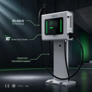 MIDA 40kW CCS2 Single Connector Wall Mounted DC Fast Charger for Commercial Workplace Fleet