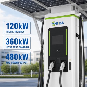 MIDA 80kW Level 3 DC Fast EV Charging Station with Intelligent Power Sharing OCPP 1.6J