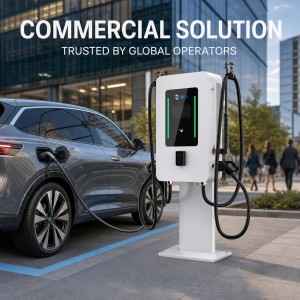60kW Dual Gun Floor Standing Commercial DC Fast Charging Station CE Certified for Europe