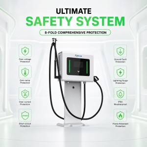 MIDA 30kW Compact Wallbox DC Fast EVSE Station Single Connector for Commercial Hotel Charging