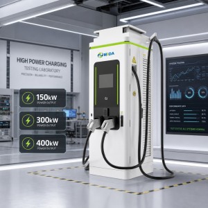 Ultra Fast 400kW Liquid Cooled DC EV Charger Dual Port CCS1 NACS CE Certified
