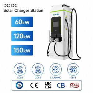 Reliable 80kW DC Fast Charging Station IP55 Outdoor Waterproof with POS Payment Terminal