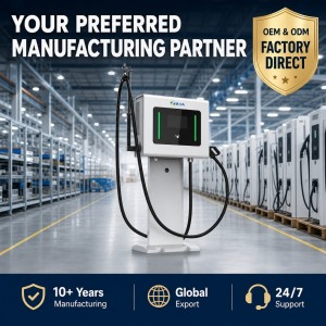 Compact 20kW DC Wallbox Fast EV Charger Single Gun CCS2 with Smart App CE Certified